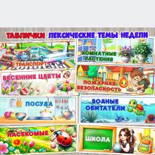 Лексические темы недели ()