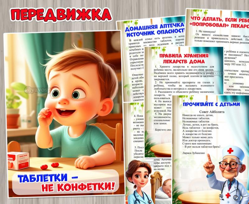Консультация для родителей «Таблетки – не конфетки!» ()