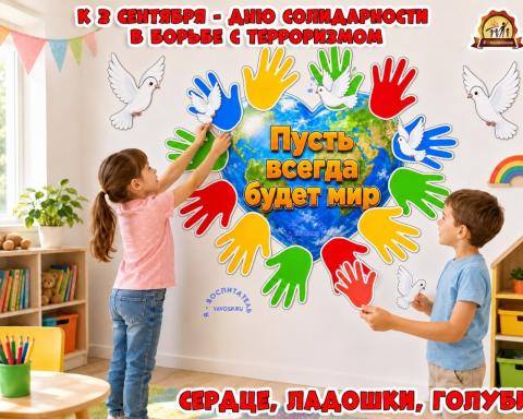 Коллективная работа «Пусть всегда будет мир» (коллективная работа, индивидуальная работа)