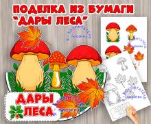 Объемная поделка "Дары леса" ()