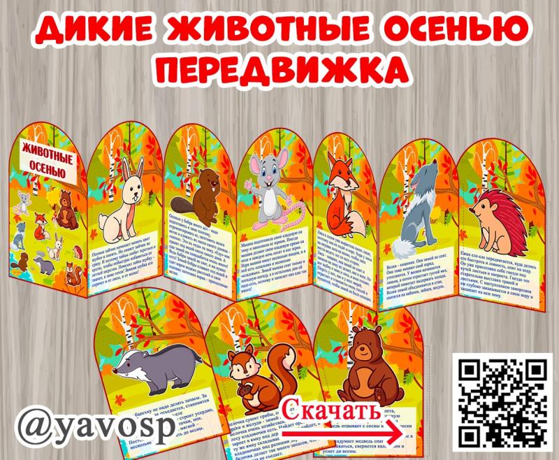 Дикие животные осенью