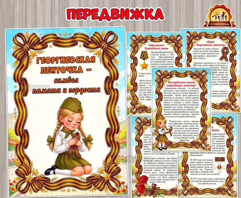 «Георгиевская ленточка – символ памяти и гордости»  (День скорби и памяти, свеча памяти, стена памяти)