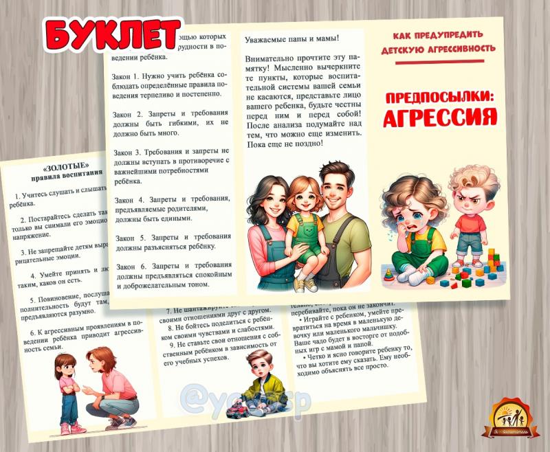Буклет "Детская агрессия"
