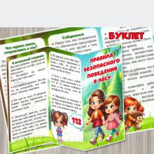 Буклет для родителей «Правила безопасного поведения в лесу» ()