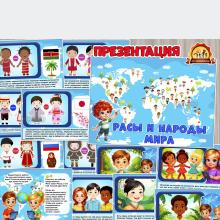 Презентация «Расы и народы мира» (презентация, голуби мира, день мира)