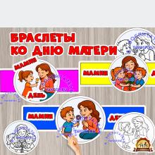 Браслет ко Дню матери "Мамин день" (день матери, браслет, день смеха, день подснежника, День полиции)