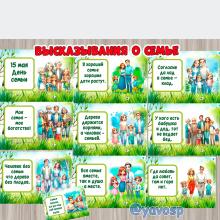 Высказывания о семье, плакаты, оформление, День семьи
