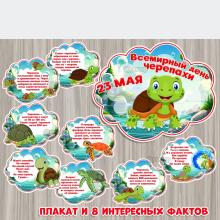 23 мая - День черепахи, оформление, скачать и распечатать, детский сад
