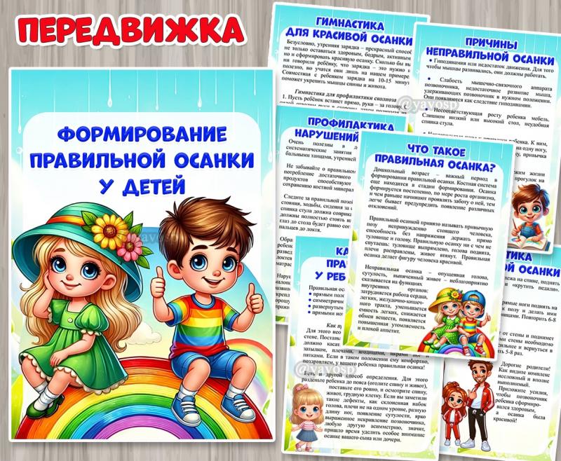 Консультация для родителей «Формирование правильной осанки у детей» ()