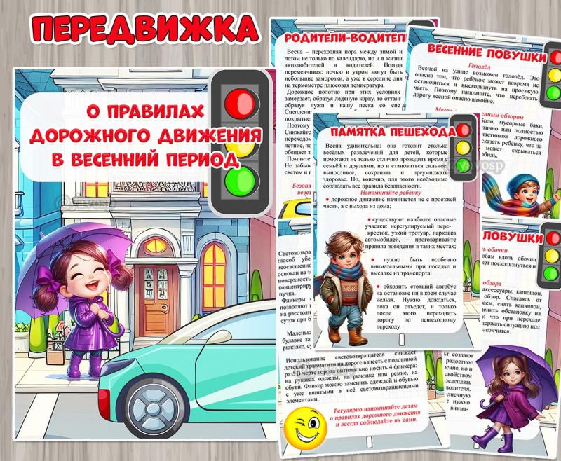Информация для родителей «О правилах дорожного движения в весенний период» ()