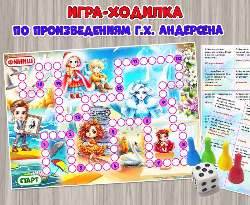 Игра-ходилка по произведениям Ганса Христиана Андерсена  ()