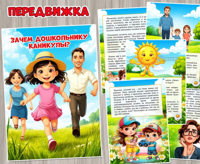 Зачем дошкольнику каникулы? ()