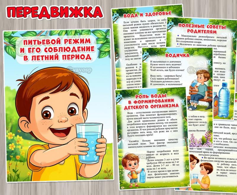 Питьевой режим и его соблюдение в летний период ()
