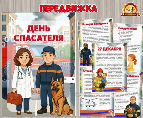 27 декабря – День спасателя Российской Федерации (День герба Российской Федерации, день спасателя, день российской науки, 22 декабря, день семьи)