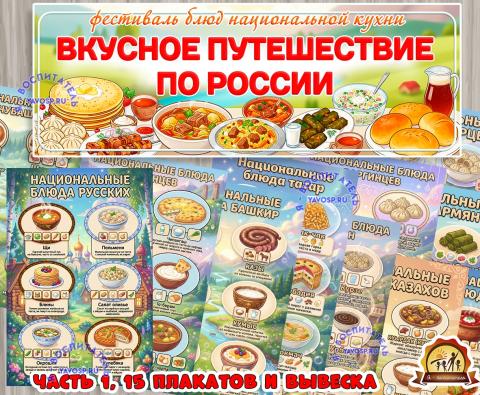 Вкусное путешествие по России Вкусное путешествие по России (День России, День конституции России, регионы России)