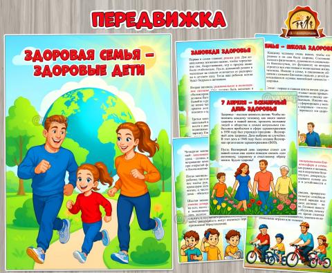 Здоровая семья – здоровые дети (дети, семья, дети а дороге, спортивная семья)