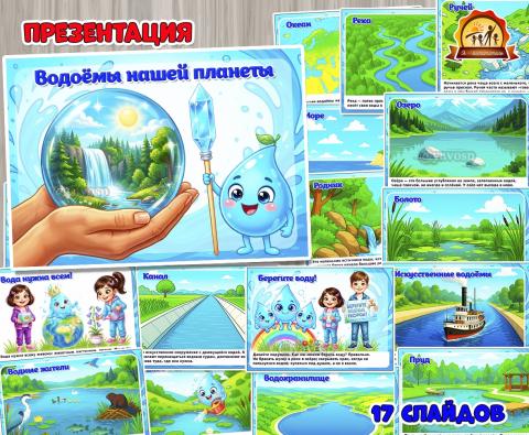 Презентация «Водоёмы нашей планеты»  (презентация)