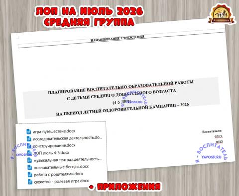 Планирование на летний оздоровительный период - ЛОП Планирование на летний оздоровительный период - ЛОП (ЛОП)