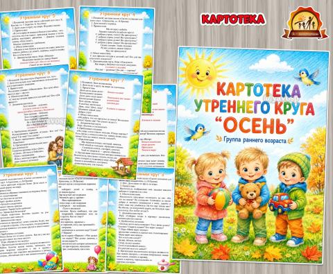 Картотека утреннего круга в группе раннего возраста (2-3 года) Картотека утреннего круга в группе раннего возраста (2-3 года) (картотека)