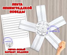 Лента ленинградской Победы ()