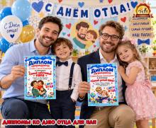 Дипломы для пап ко Дню отца 