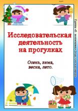 Исследовательская деятельность на прогулках