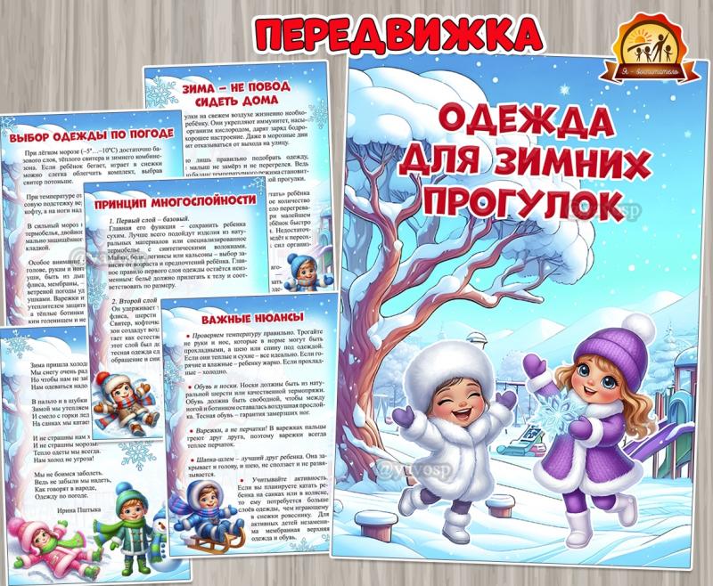 Консультация для родителей «Одежда для зимних прогулок» Консультация для родителей «Одежда для зимних прогулок» (консультация, одежда)