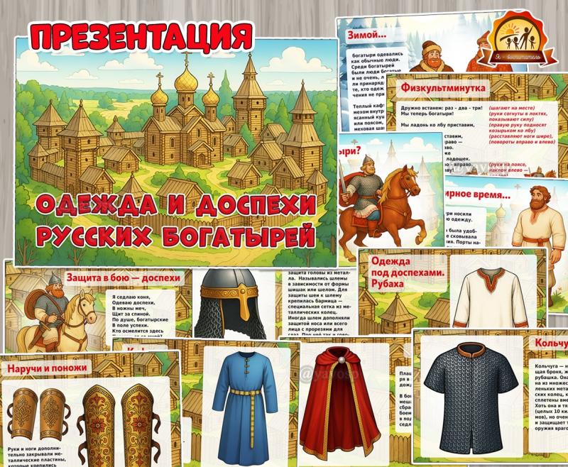 Презентация «Одежда и доспехи русских богатырей» Презентация «Одежда и доспехи русских богатырей» (одежда, презентация)