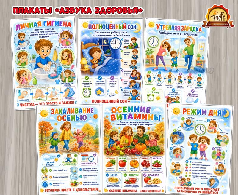 Плакаты «Азбука здоровья» Плакаты «Азбука здоровья» (азбука, День здоровья, плакаты)