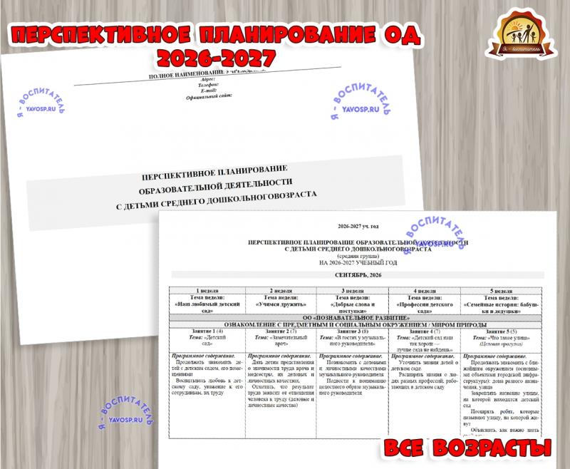 Перспективное планирование ОД Перспективное планирование ОД ()