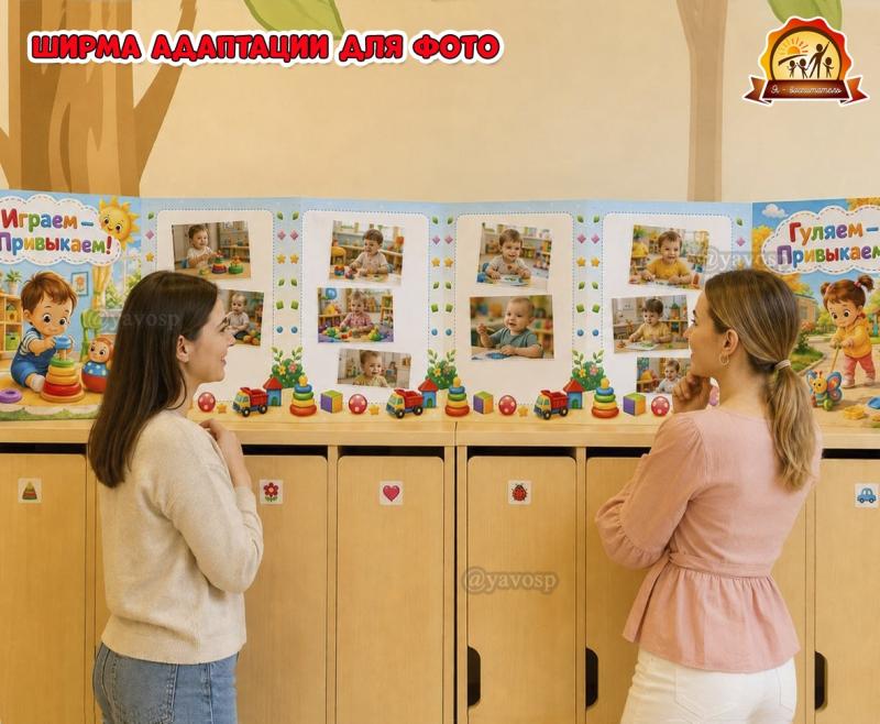 Ширма адаптации «Играем — привыкаем!» Ширма адаптации «Играем — привыкаем!» (ширма)