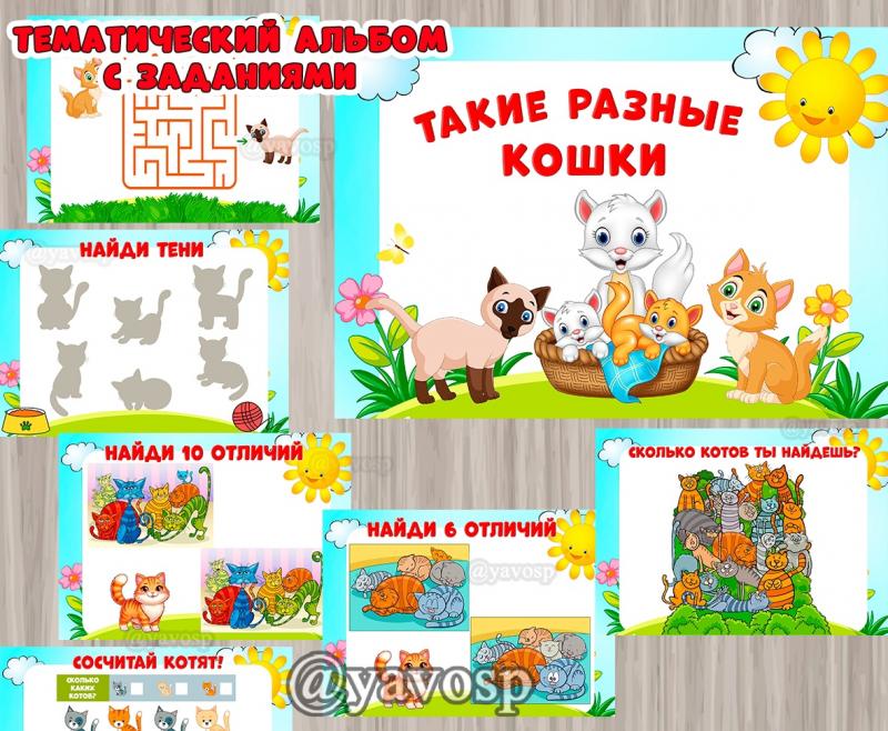 Тематический альбом "Такие разные кошки" ()