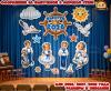 Оформление на выпускной в морском стиле (выпускной, оформление, оформление окна)