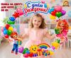 Рамка на обруч «С днем рождения!» для фотосессии именинников  (День Рождения, рамка, День рождения ёлочки)